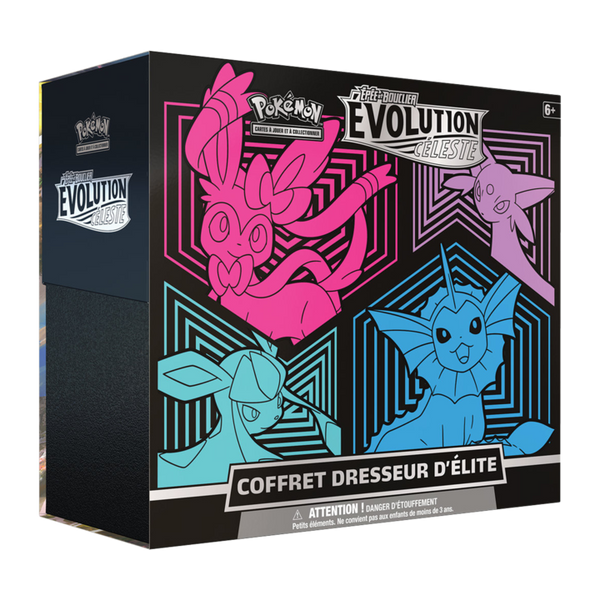 Coffret ETB Évolution Céleste FR - Nymphali Mentali Givrali Aquali