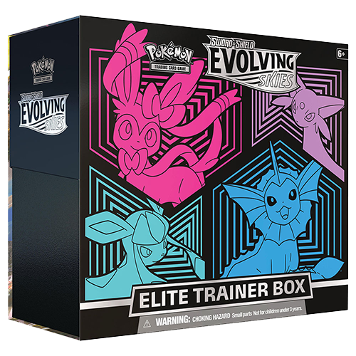 Coffret ETB Évolving Skies EN - Nymphali Mentali Givrali Aquali